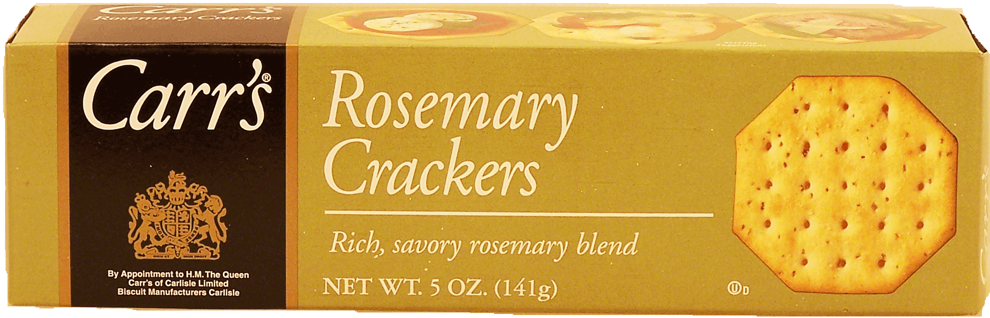 Carr's  rosemary crackers; rich savory rosemary blend Full-Size Picture